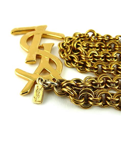 vintage ysl chain necklace|Yves Saint Laurent Chain Necklaces .